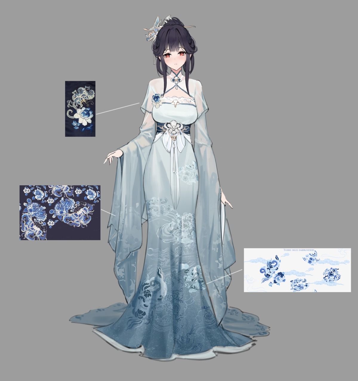 gujianshaonu azur lane chen hai (azur lane) asian clothes character
